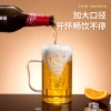 Acrylic beer mug with PET plastic transparent strap, 500ml thick draft beer cup for craft ktv bars and food stalls Specification image